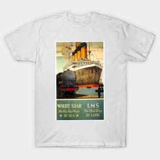 Vintage Travel - White Star T-Shirt